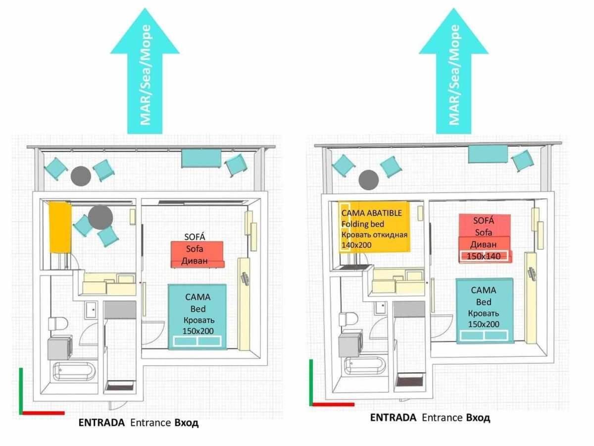 Apartament Capsasalbegur74 Terraza Sobre Mar Piscina Del Mar Zewnętrze zdjęcie