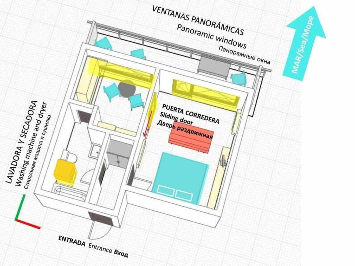 Apartament Capsasalbegur74 Terraza Sobre Mar Piscina Del Mar Zewnętrze zdjęcie