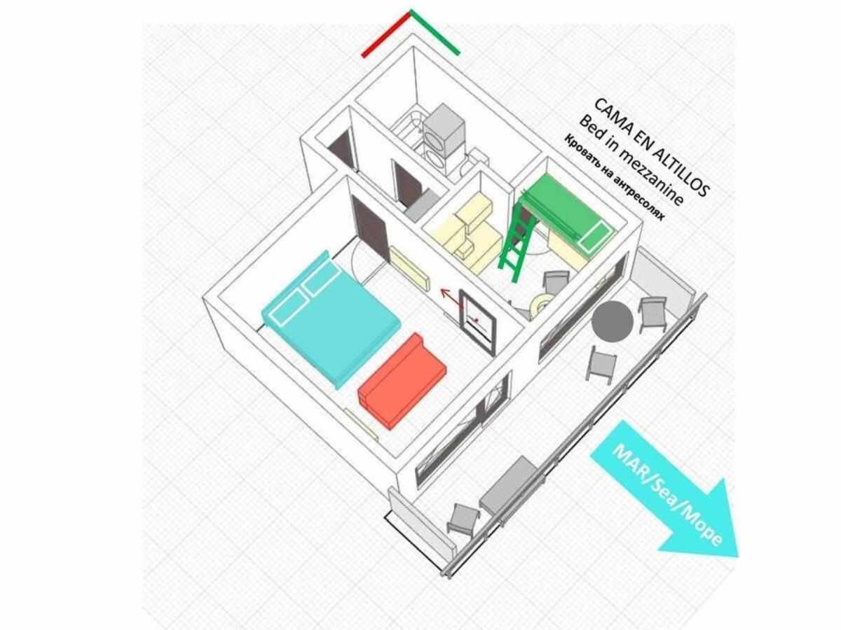Apartament Capsasalbegur74 Terraza Sobre Mar Piscina Del Mar Zewnętrze zdjęcie
